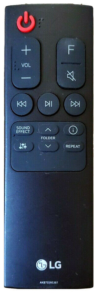 LG AKB75595361 Sound Bar Remote Control