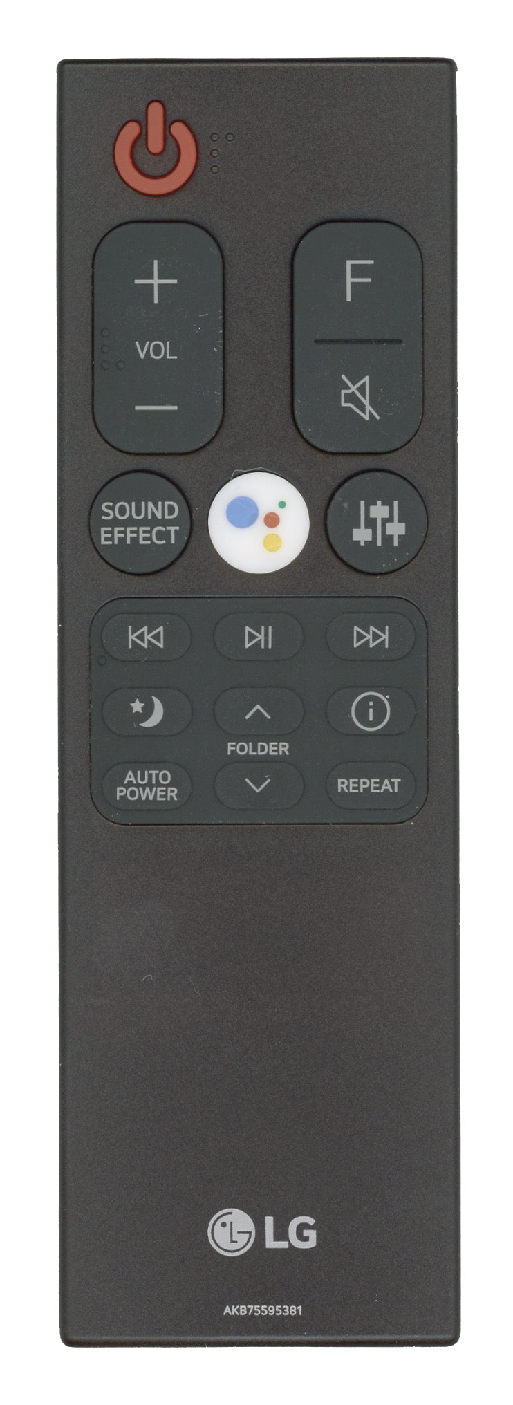 LG AKB75595381 Sound Bar Remote Control