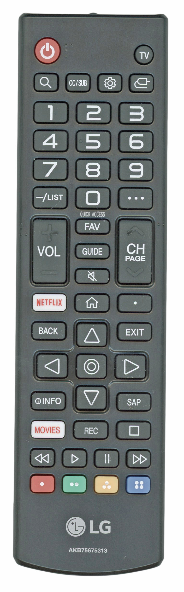 LG AKB75675313 TV Remote Control