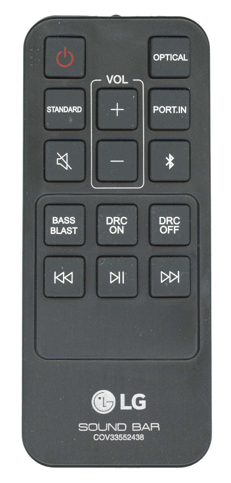 LG COV33552438 Sound Bar Remote Control