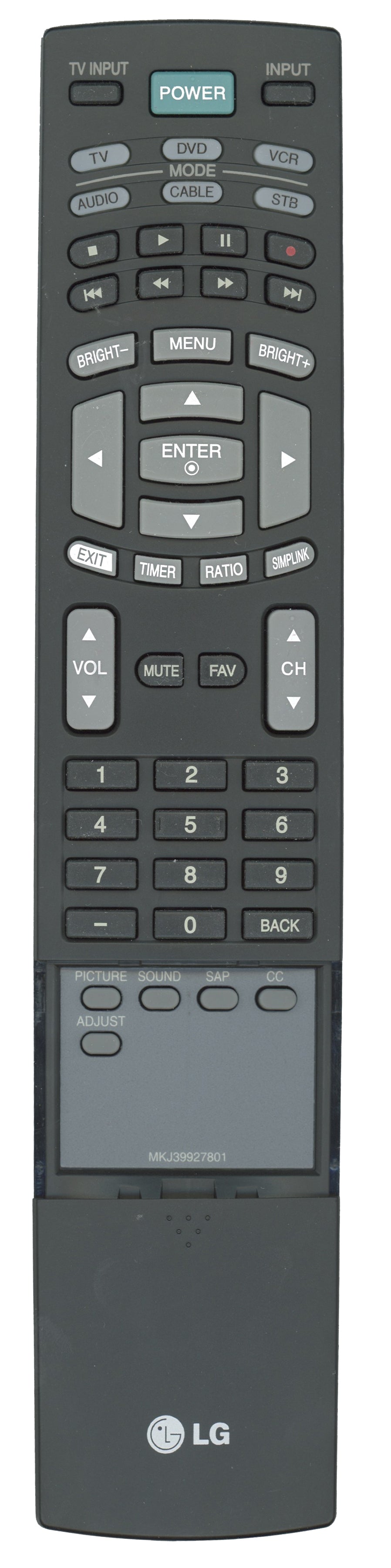 LG MKJ39927801 TV Remote Control