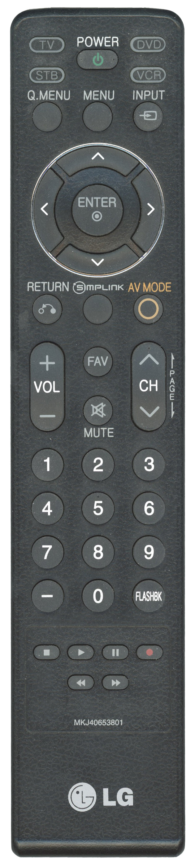 LG MKJ40653801 TV Remote Control