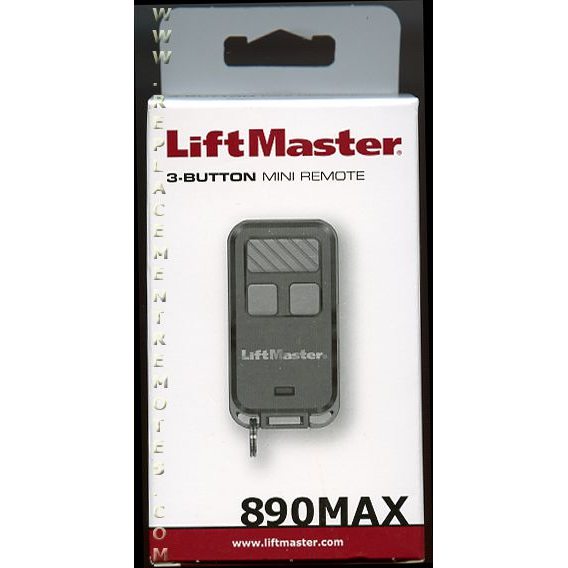 LiftMaster 890MAX 3 Button Mini Remote Control Garage Door Opener Remote Control