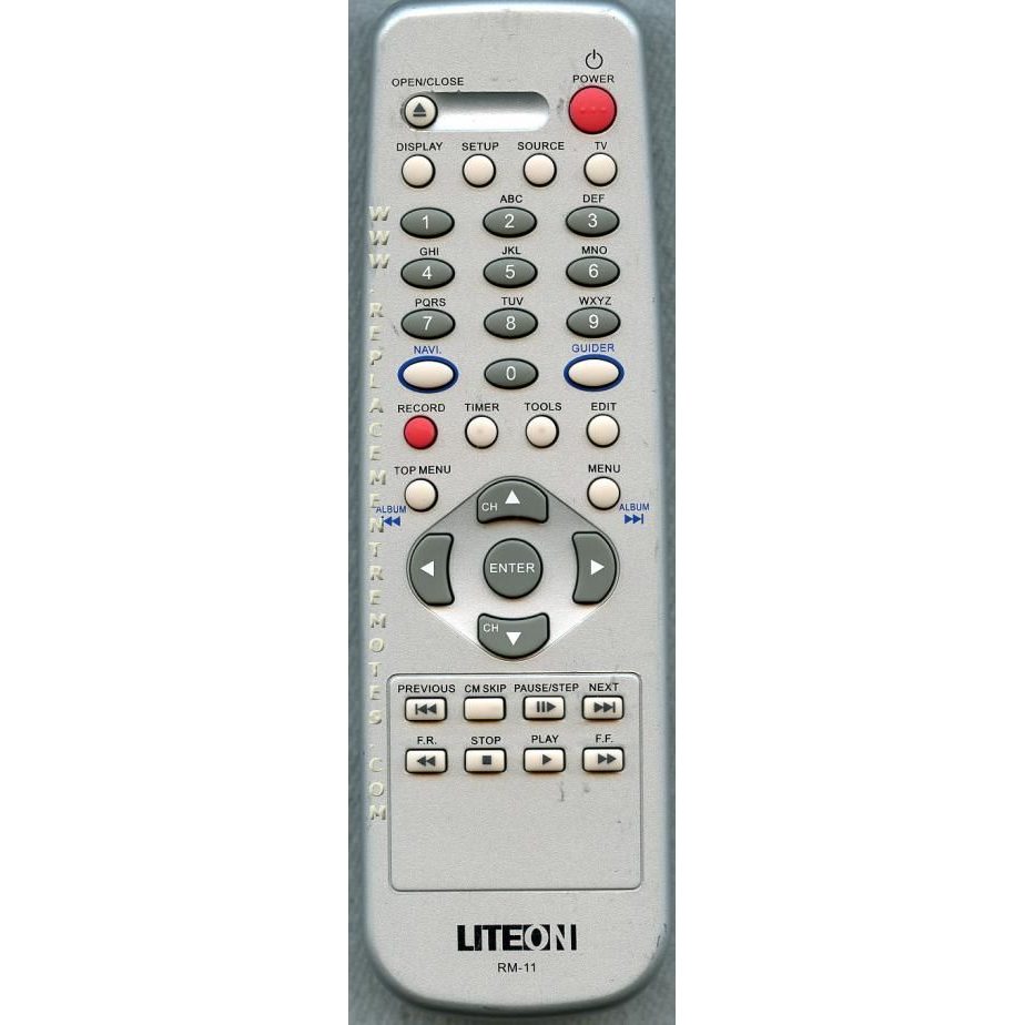 Liteon RM11 DVD/VCR Remote Control