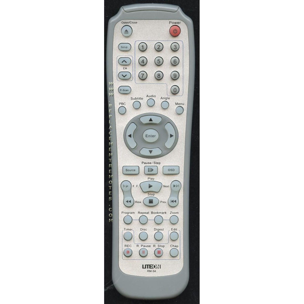 Liteon RM54 DVD Remote Control