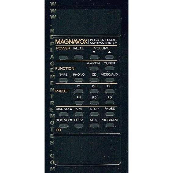 Magnavox 483521817003 Audio Remote Control