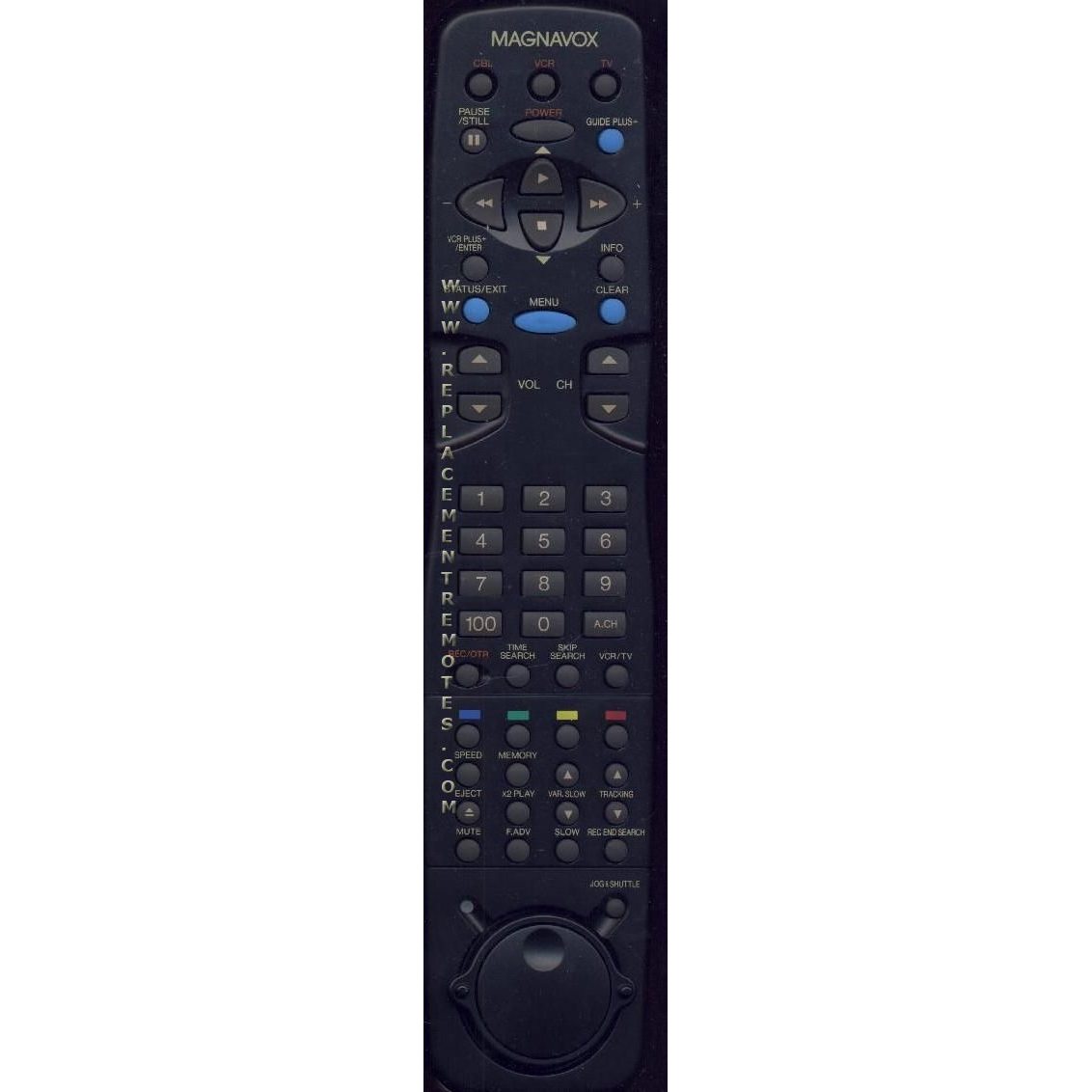 Magnavox 483521837187 VCR Remote Control