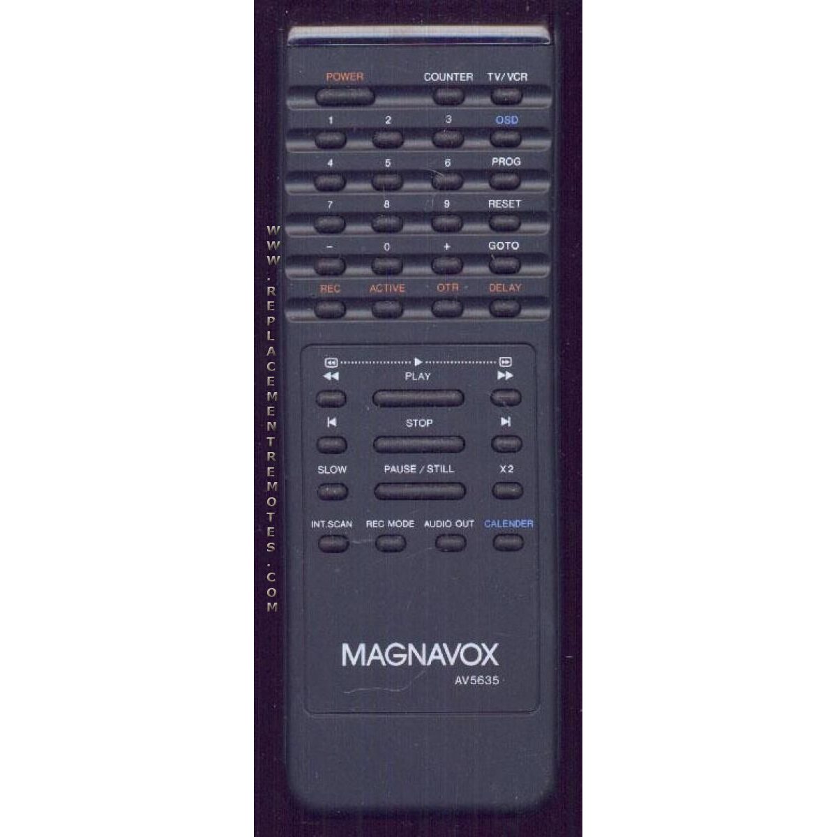 Magnavox AV5635 VCR Remote Control