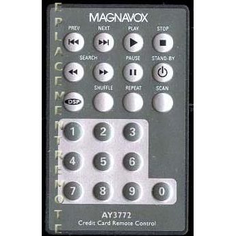 Magnavox AY3772 DVD Remote Control