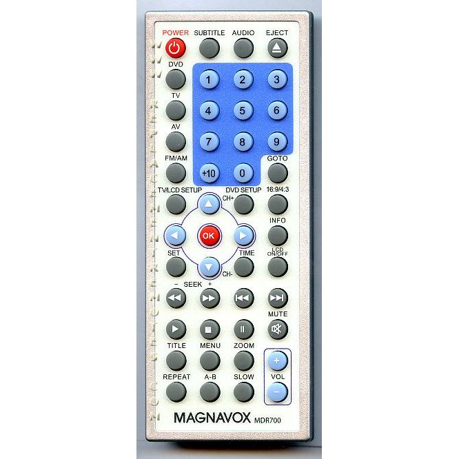 Magnavox MDR700 DVD Remote Control