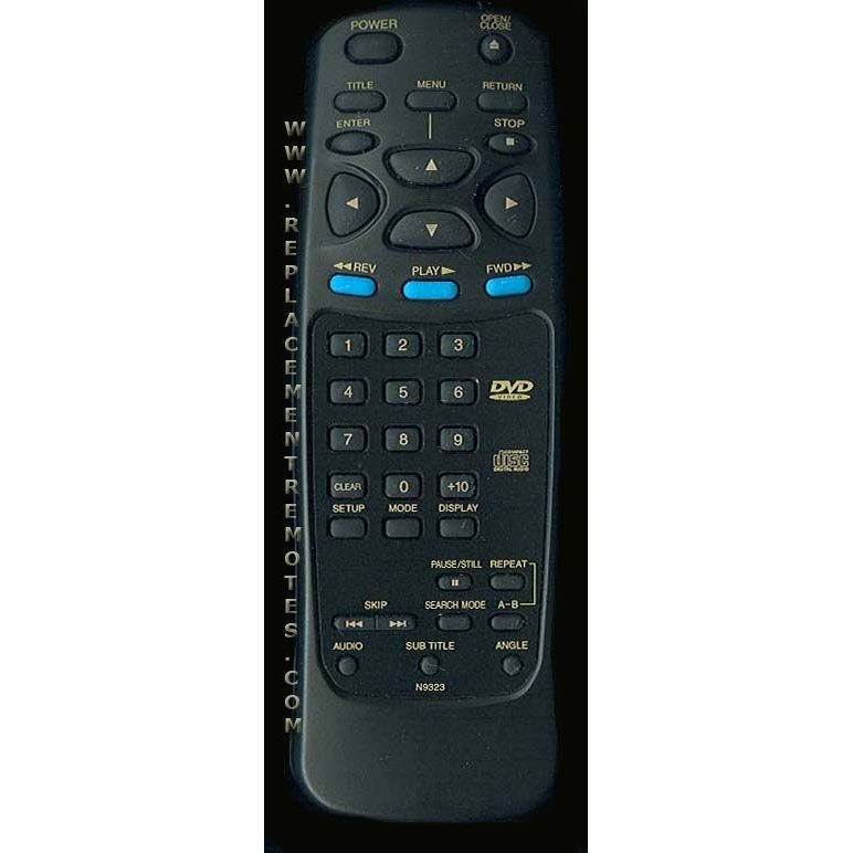 Magnavox N9323 DVD Remote Control