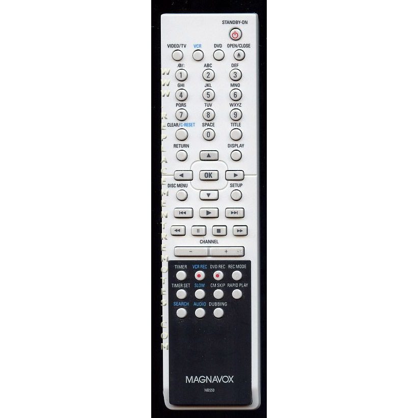 Magnavox NB550UD DVD/VCR Remote Control