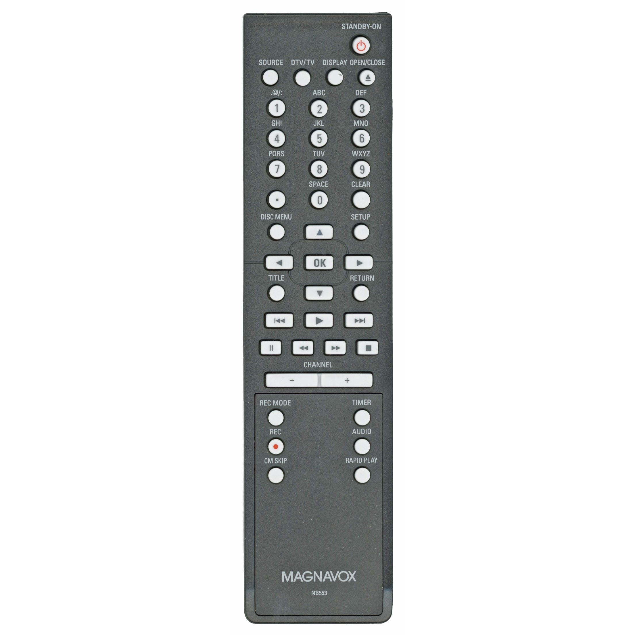 Magnavox NB553UD DVDR Remote Control