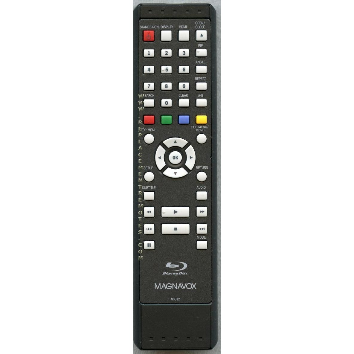 Magnavox NB812UD Blu-ray Remote Control