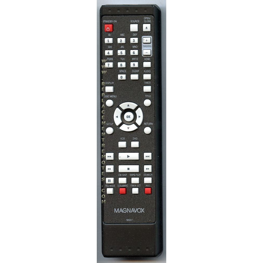 Magnavox NB887UD DVD/VCR Remote Control - NB887UD