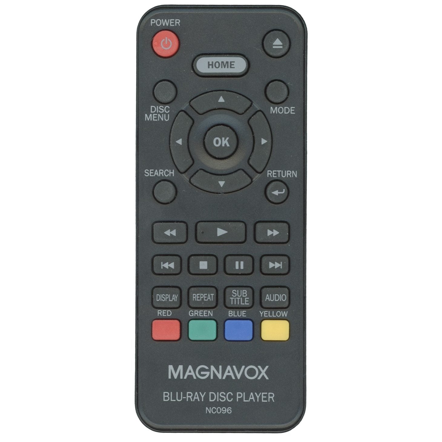 Magnavox NC096 Blu-ray Disc Player Remote Control - NC096UL