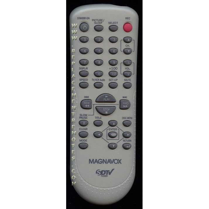 Magnavox NF109UD TV/VCR/DVD Remote Control