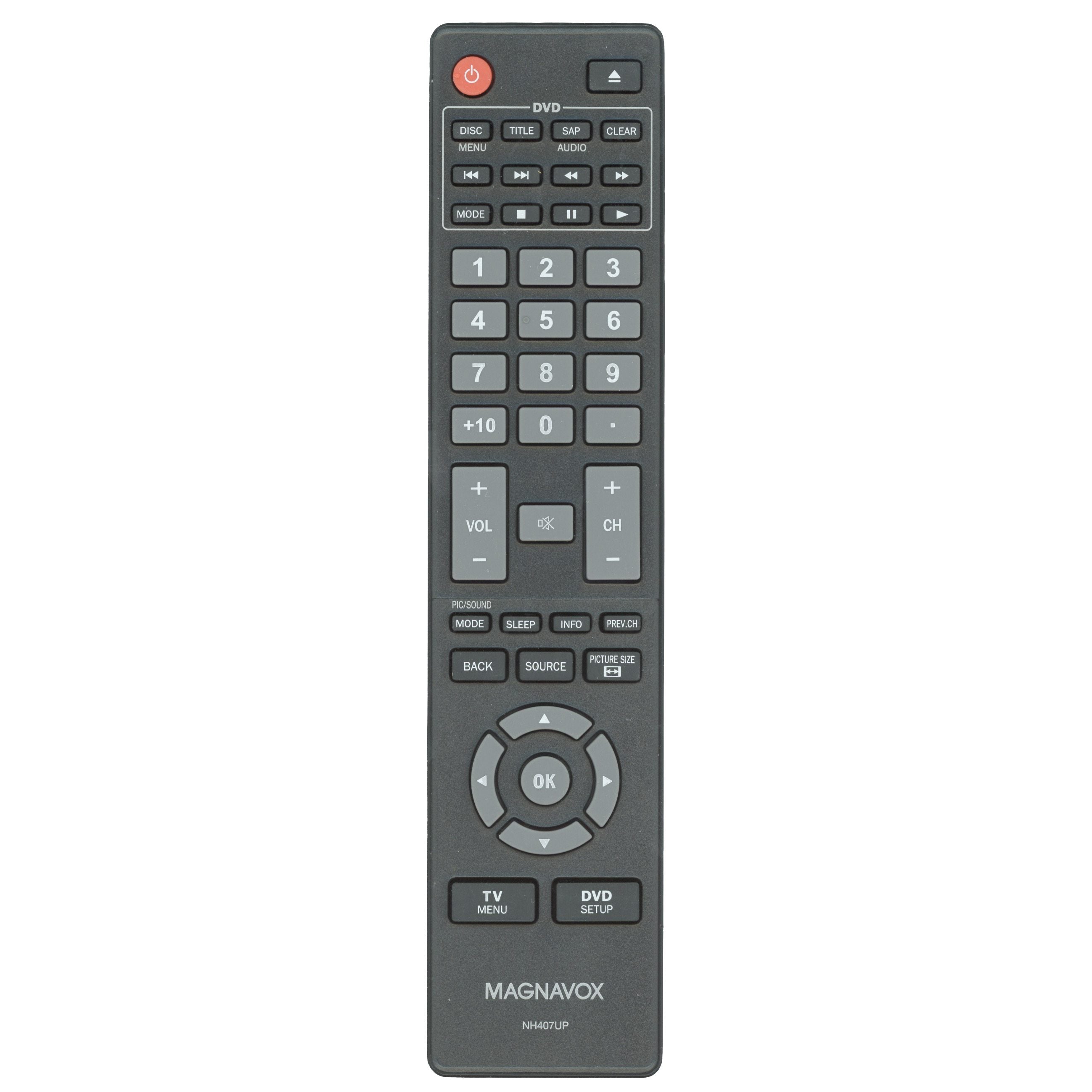 Magnavox NH407UP TV/DVD Remote Control