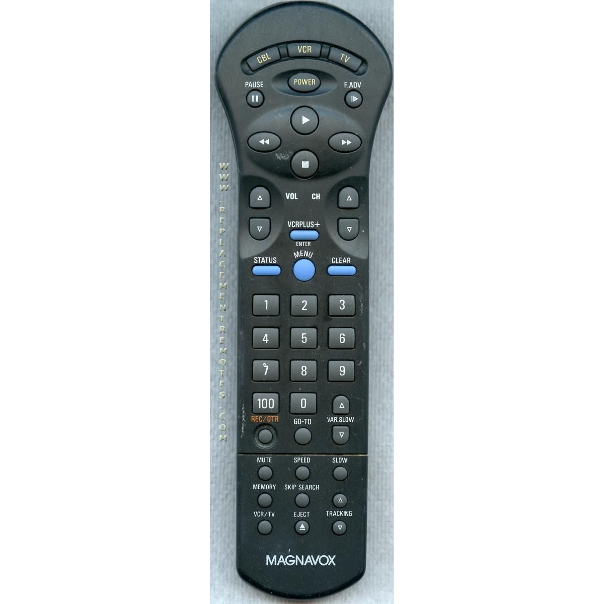 Magnavox RT8961/17 VCR Remote Control