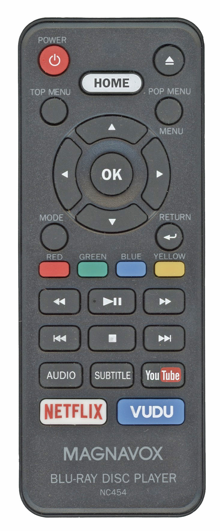 Magnavox NC454 Blu-ray Remote Control