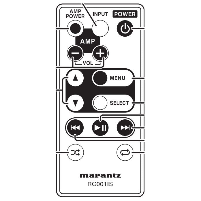 Marantz RC001IS Audio Remote Control