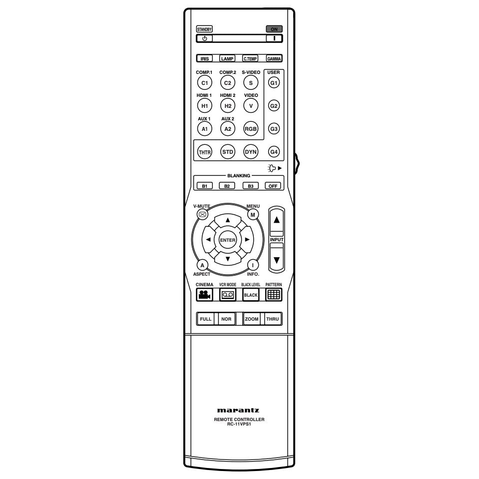 Marantz RC11VPS1 Projector Remote Control