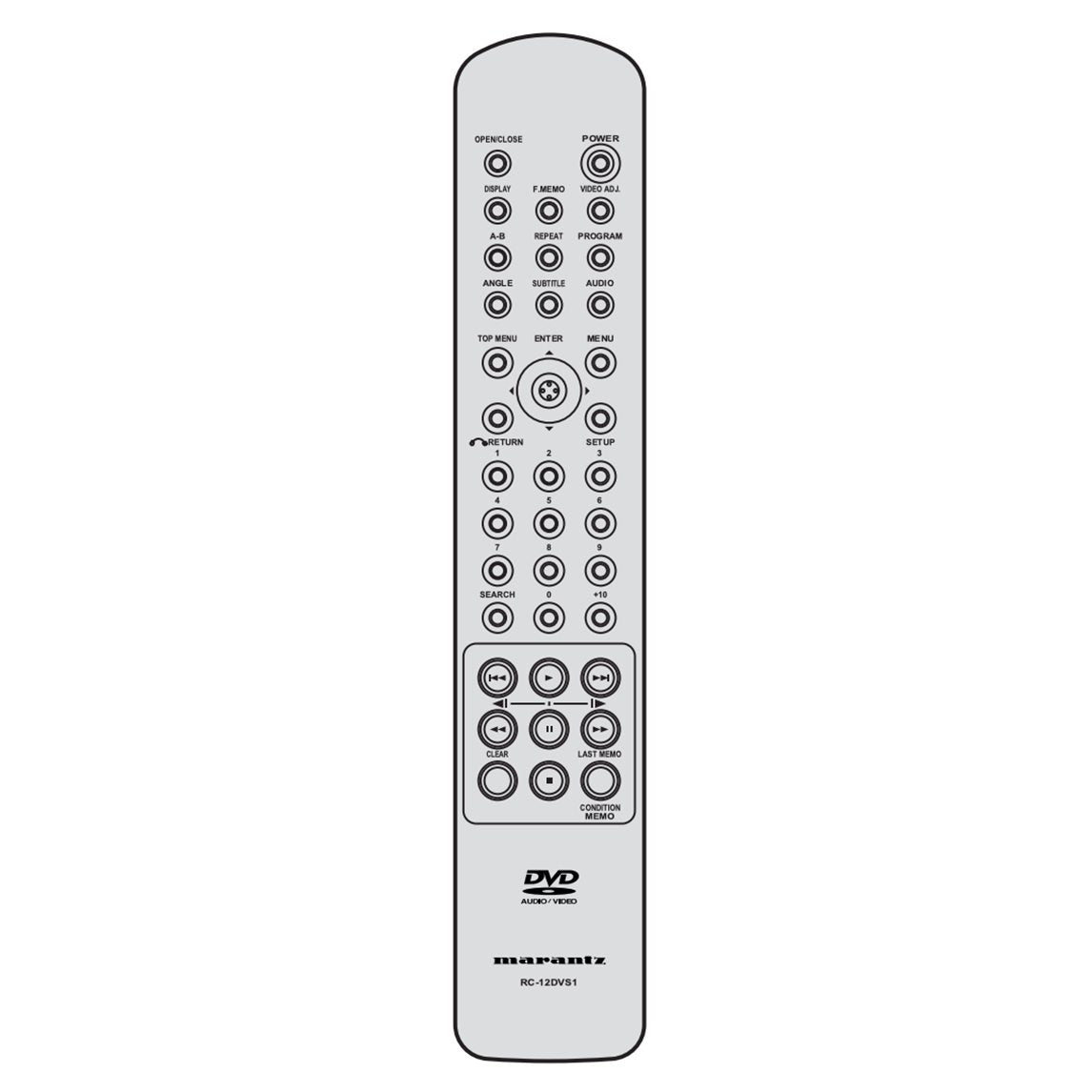 Marantz RC12DVS1 DVD Remote Control