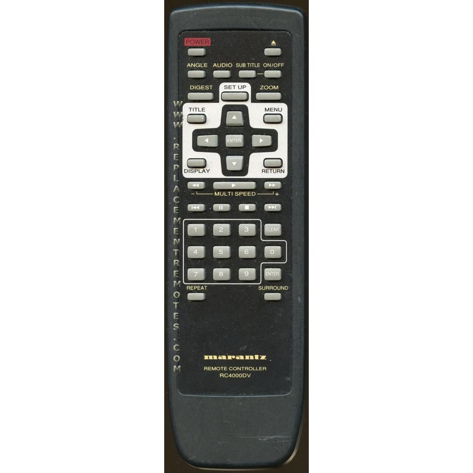 Marantz RC4000DV DVD Remote Control