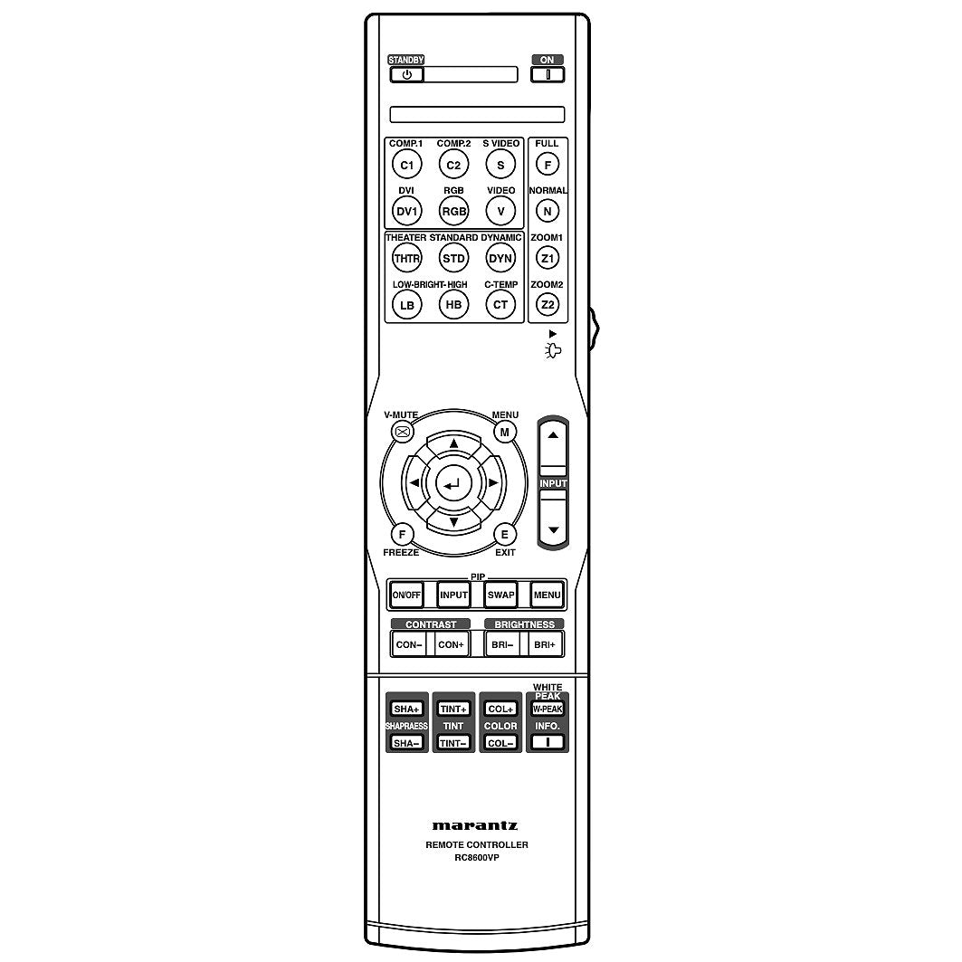 Marantz RC8600VP Projector Remote Control