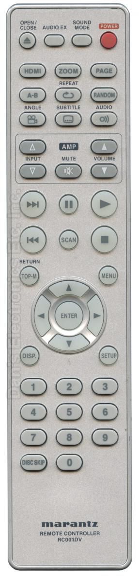 Marantz RC001DV DVD Remote Control