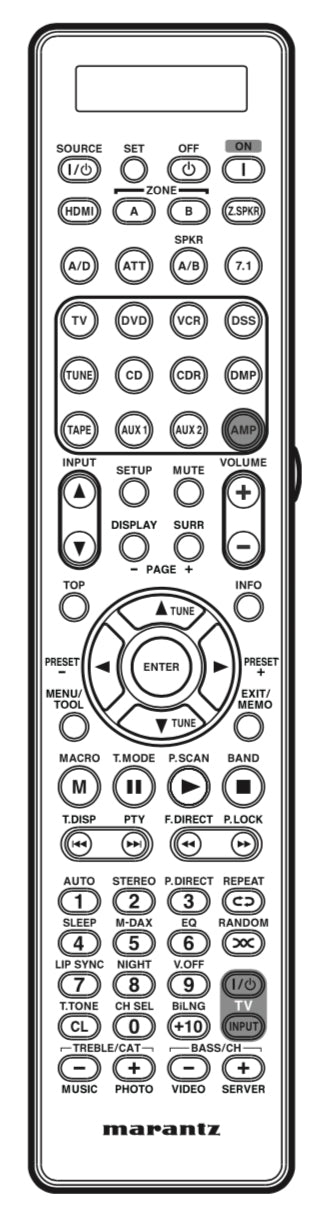 Marantz RC003SR Receiver Remote Control