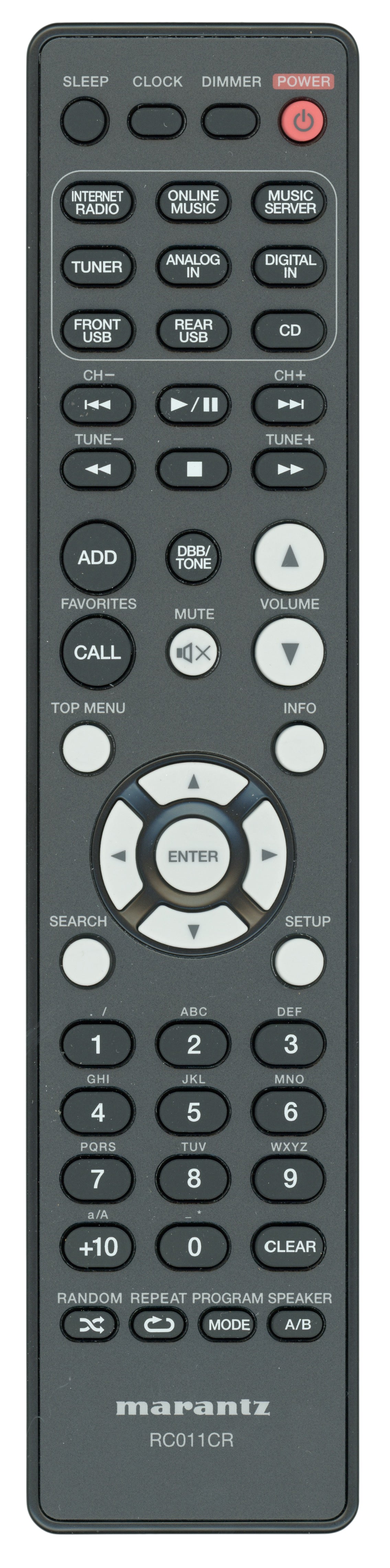 Marantz RC011CR Receiver Remote Control