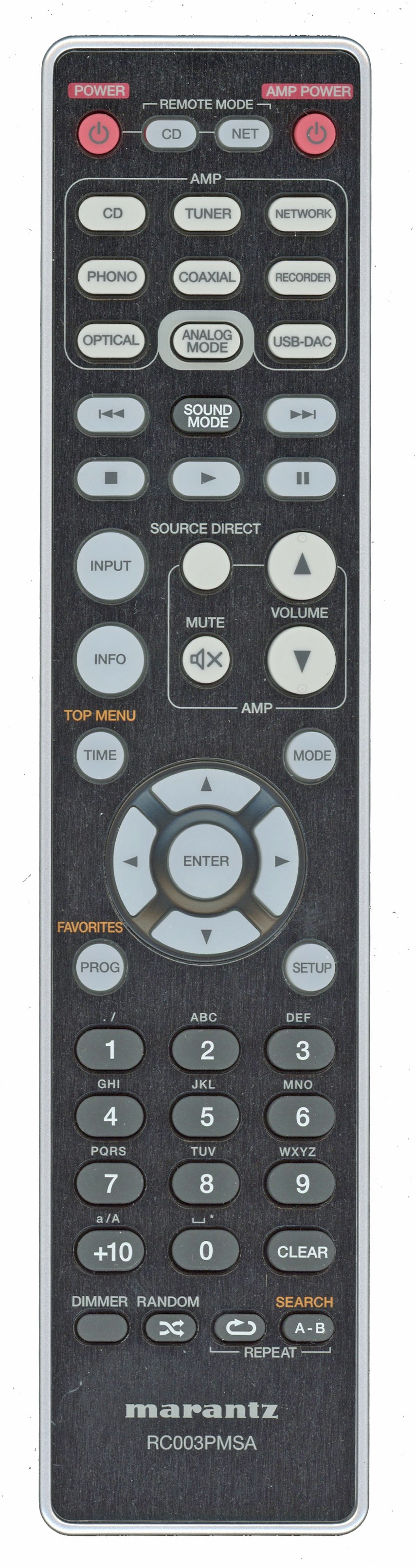 Marantz RC003PMSA Receiver Remote Control