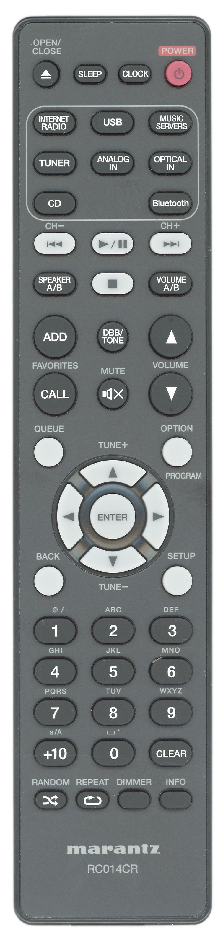 Marantz RC014CR CD Remote Control