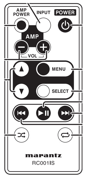 Marantz RC001IS Audio Remote Control