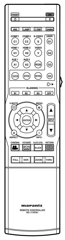 Marantz RC11VPS1 Projector Remote Control