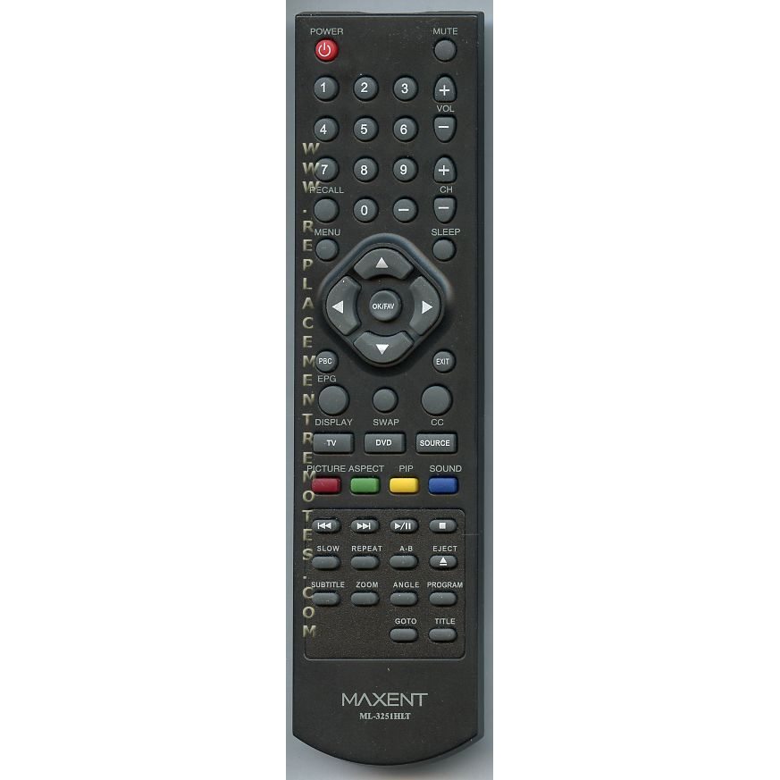 Maxent ML3251HLT TV Remote Control