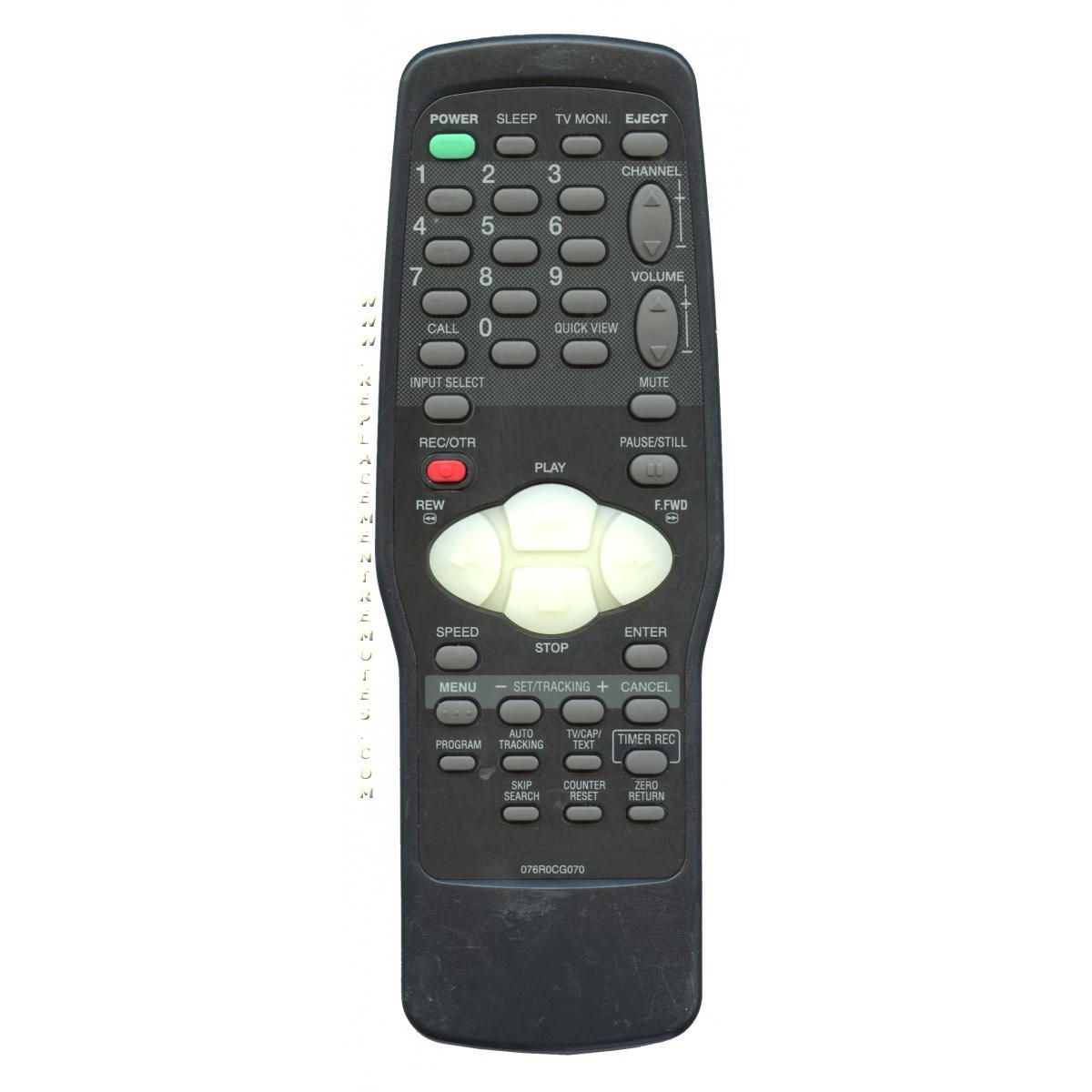 Memorex 076R0CG070 TV/VCR Remote Control