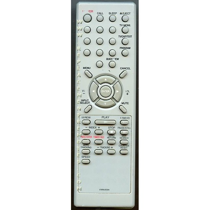 Memorex 076R0JE02A VCR Remote Control