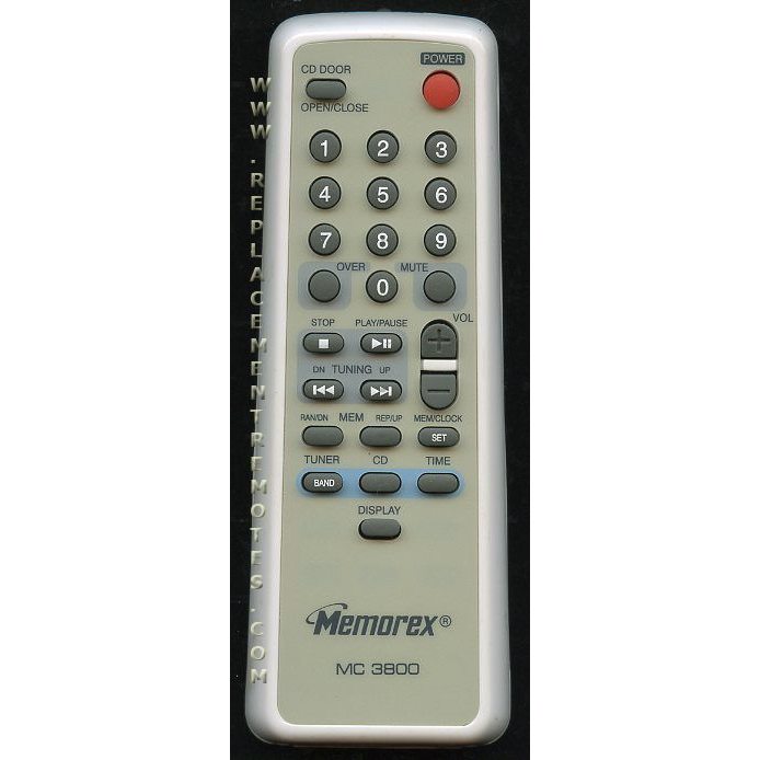 Memorex MC3800 Audio Remote Control