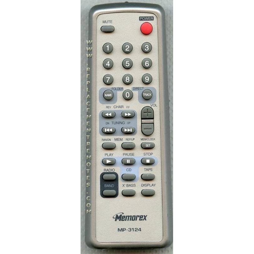 Memorex MP3124 Audio Remote Control