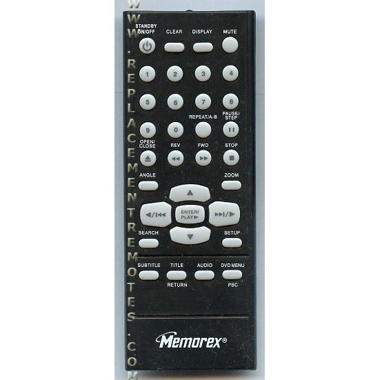 Memorex MVD2040/MVD2042 DVD Remote Control