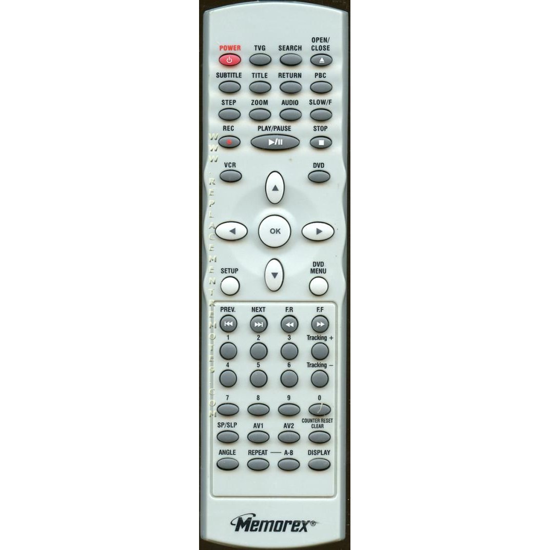 Memorex MVD4544 REMOTE DVD/VCR Remote Control