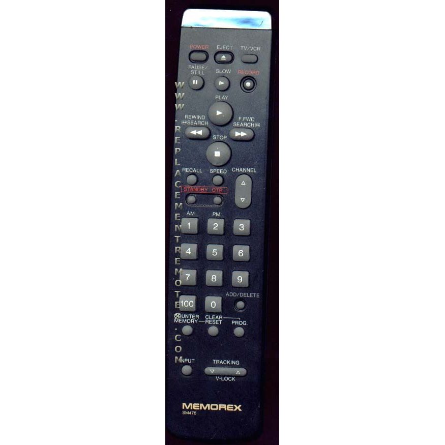 Memorex SM475 VCR Remote Control