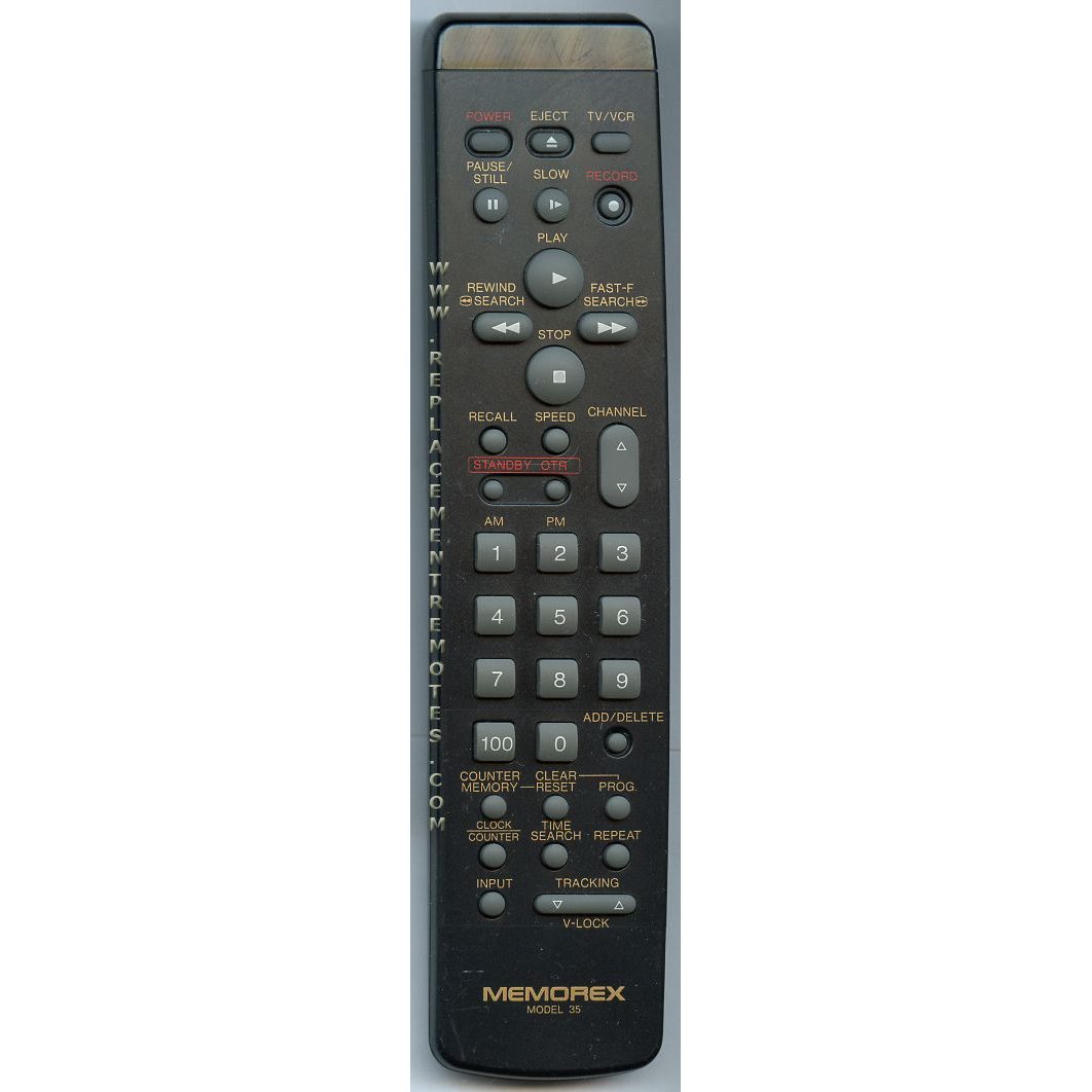 Memorex VSQS1177 VCR Remote Control