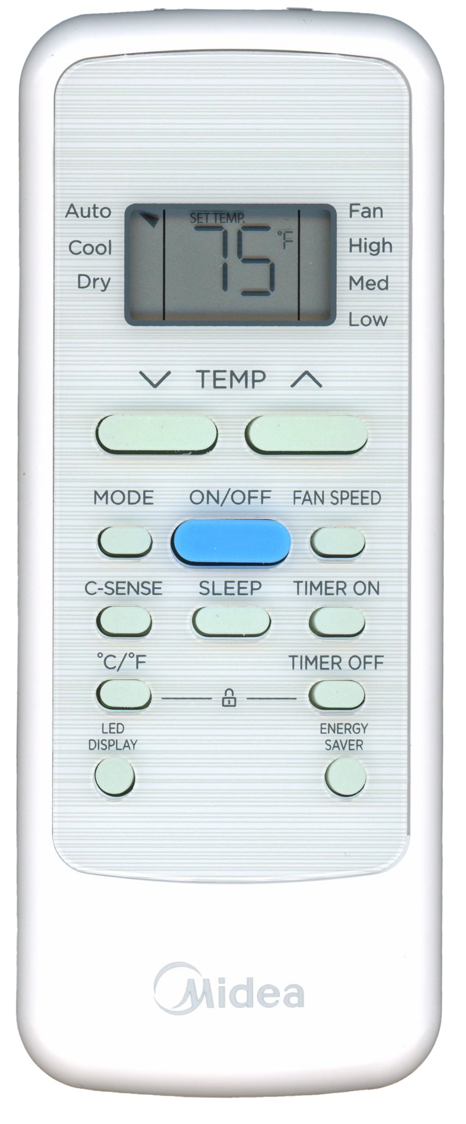 Midea RG51G910/CEFU1-1 Air Conditioner Remote Control