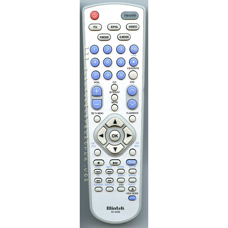 Mintek RC600B TV Remote Control