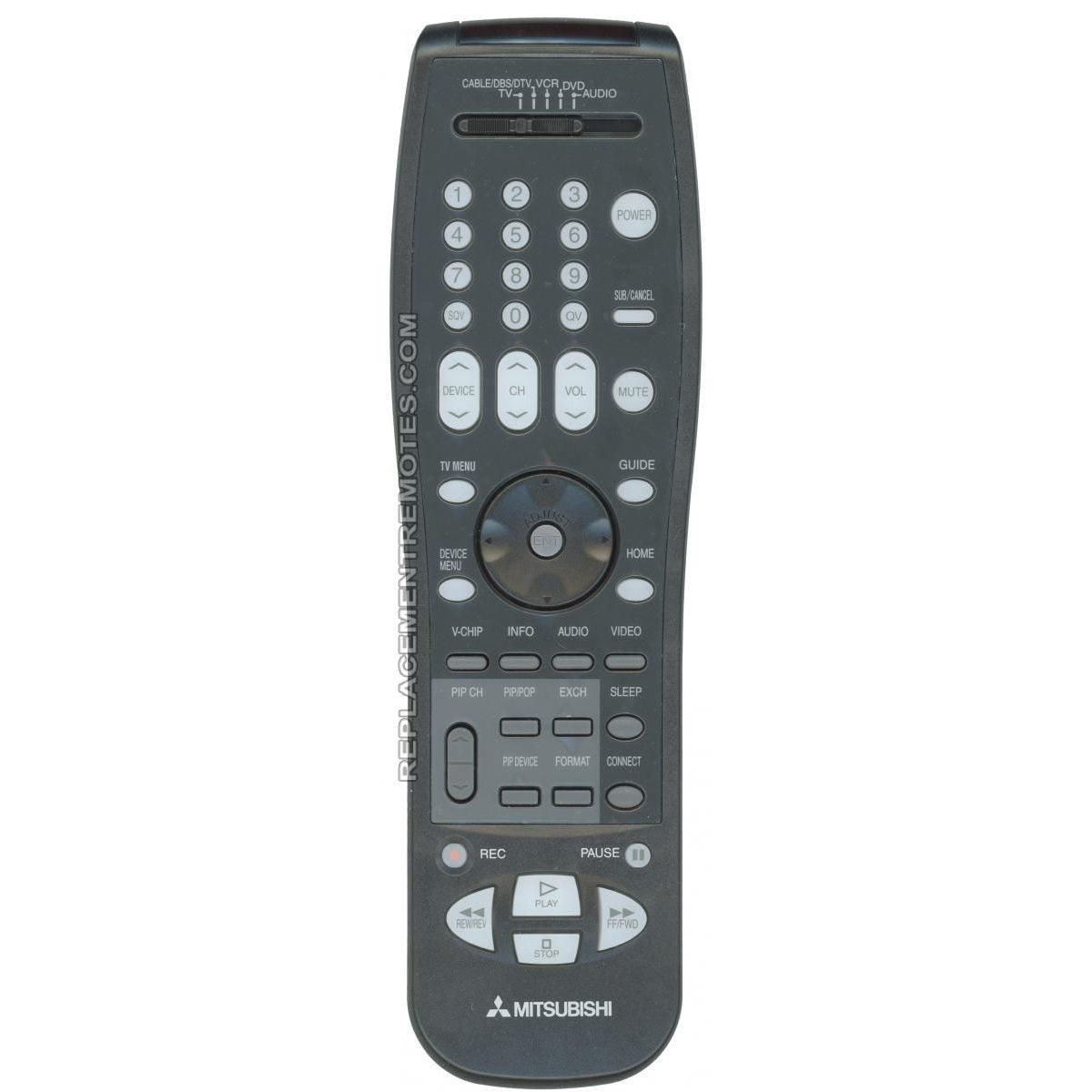 Mitsubishi 290P123A10 TV Remote Control