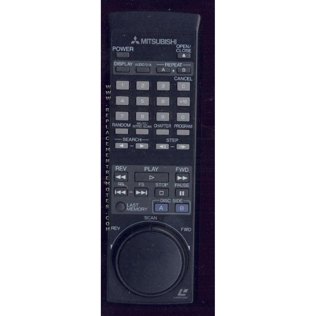 Mitsubishi 50908B Laser Disc Remote Control