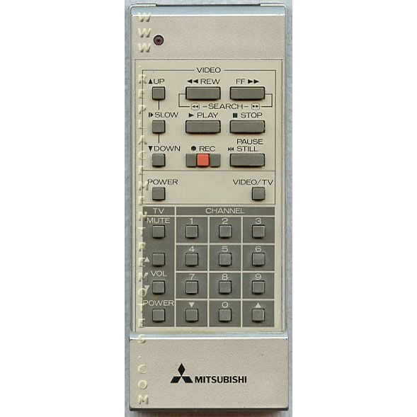 Mitsubishi 939P06503 VCR Remote Control